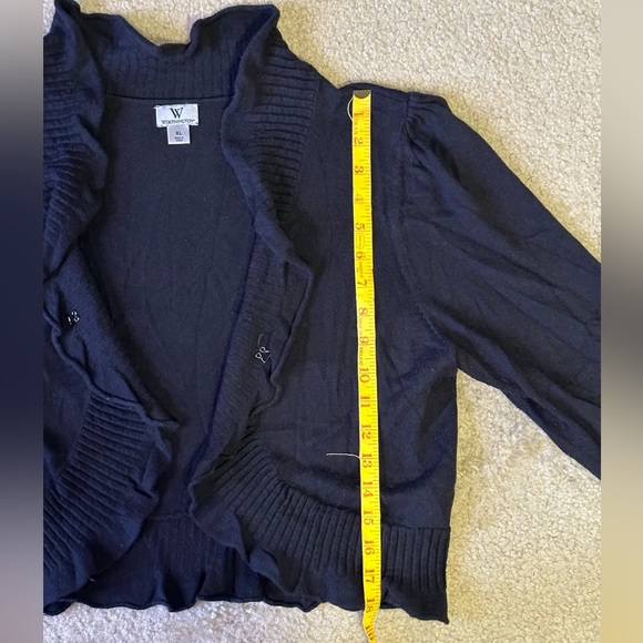 Cropped Ruffled Edge Shrug/Cardigan - Picture 5 of 7